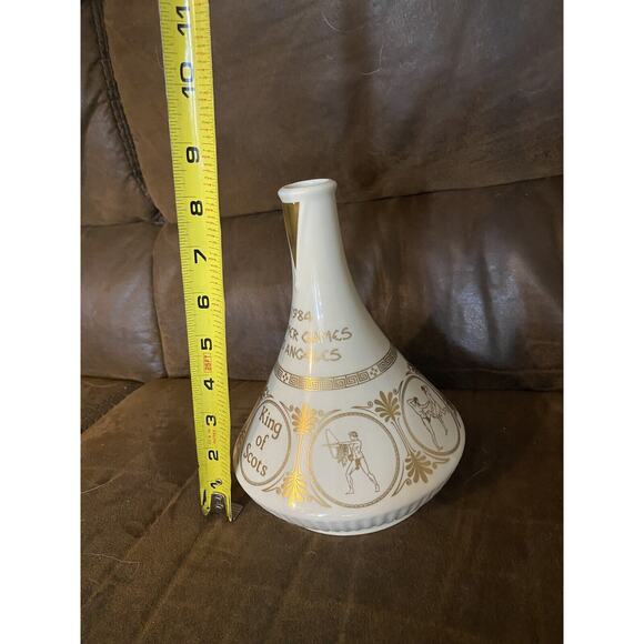 Vintage Spode England Scotland 1984 Olympic Games LA Cream Gold Trim No Stopper - Picture 5 of 6